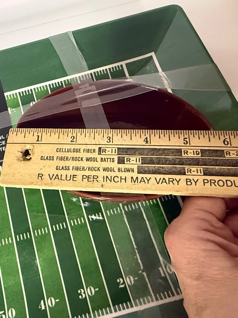 MSX  2 Piece Set Football Theme 100% Melamine Serving Platter & Dip Bowl -NWT